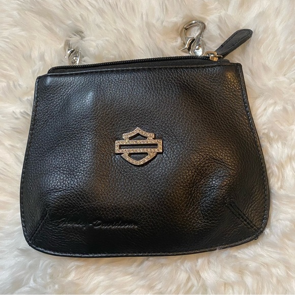 Harley Davidson Small Black Pouch for Safe Traveling - Picture 1 of 7